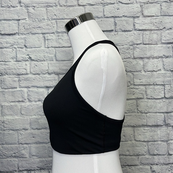 Nike Swoosh Dri-Fit Classic Sports Bra Black Running Yoga Pilates Outfits size M - Picture 10 of 11